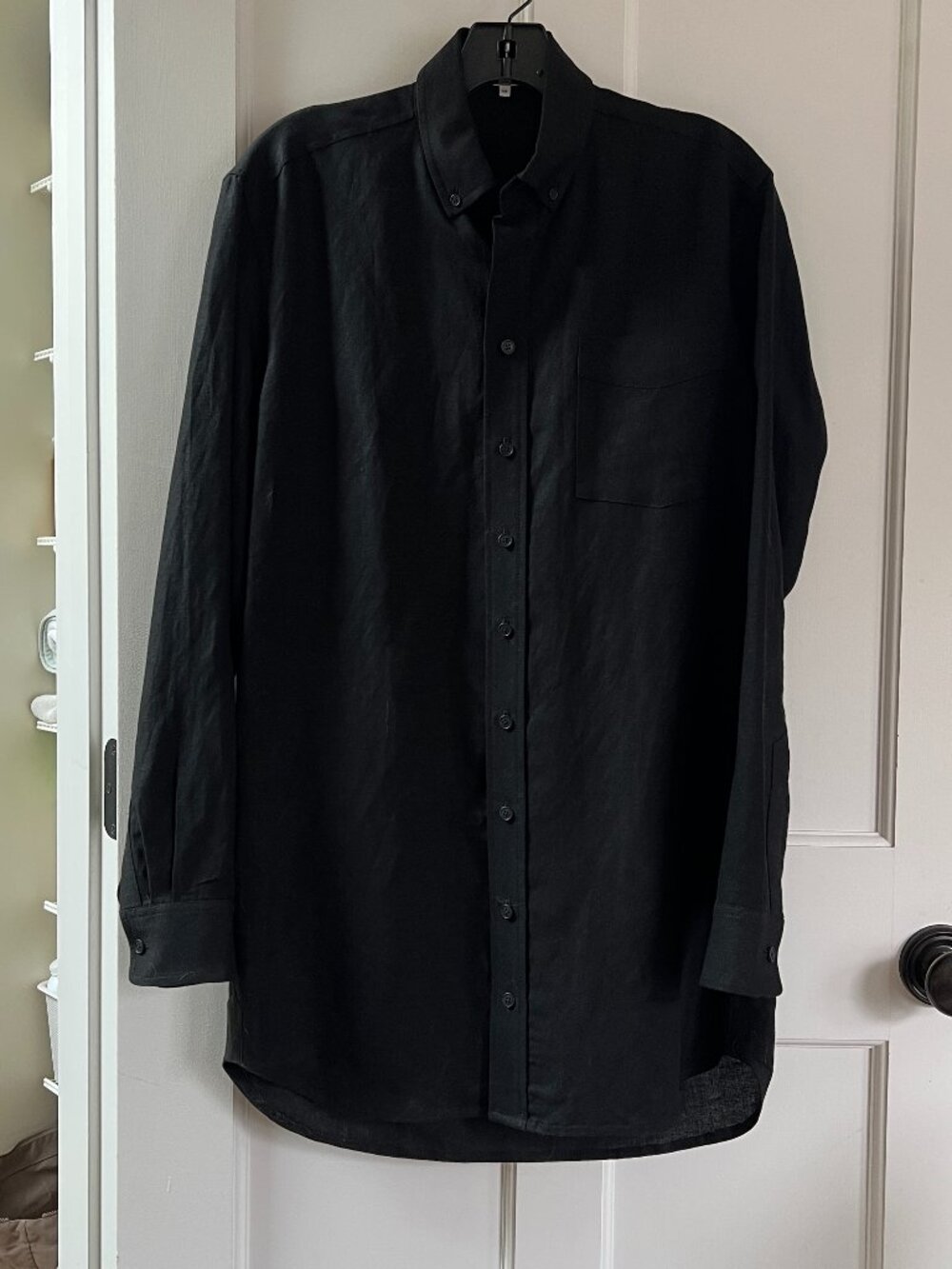 Emerson Fry 100% Linen button down shirt dress